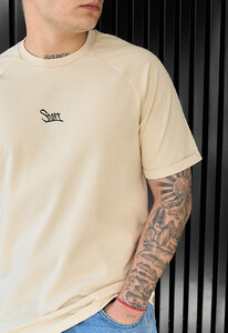 Фото - Базовая футболка молочного цвета Staff milk logo - Men box