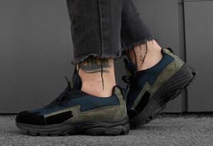 Фото - Триколірні молодіжні кросівки Staff navy/black/khaki - Men box