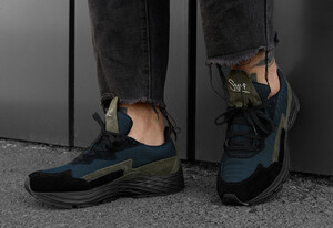 Фото - Триколірні молодіжні кросівки Staff navy/black/khaki - Men box