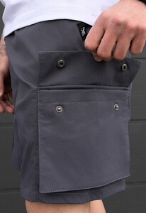 Фото - Темно-сірі чоловічі шорти Staff cargo tep dark gray - Men box