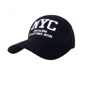 Фото - Мужская кепка Sport Line черного цвета с белым лого NYC - Men box