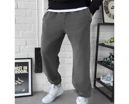 Фото - Серые оверсайз спортивки Staff fio gray oversize - Men box