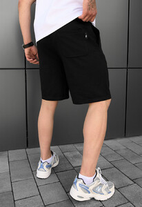 Фото - Однотонні шорти чорного кольору Staff slp black - Men box