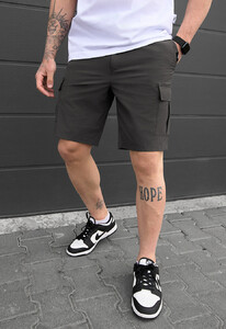 Фото - Темно-сірі літні шорти Staff cargo nek dark gray - Men box