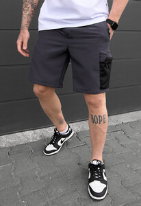 Фото - Темно-сірі шорти карго Staff cargo sit dark gray - Men box