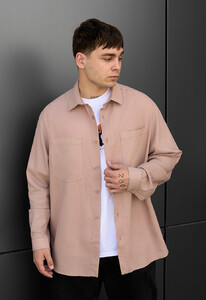 Фото - Базова сорочка бежевого кольору Staff ba beige - Men box