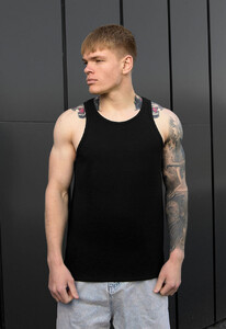 Фото - Базовая черная майка для парней Staff ns black - Men box