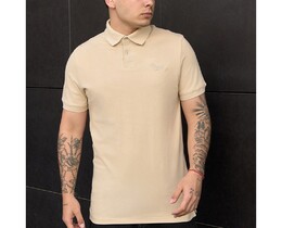 Фото - Однотонное поло для мужчин Staff beige logo - Men box