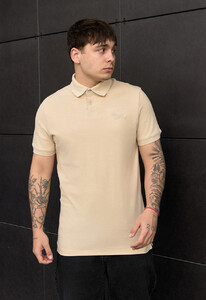 Фото - Однотонне поло для чоловіків Staff beige logo - Men box