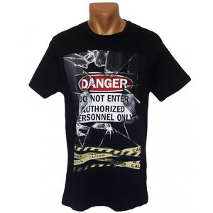 Фото - Летняя мужская футболка Danger черного цвета - Men box