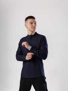 Фото - Літня сорочка від бренду Pobedov Exlnt темно-синього кольору - Men box