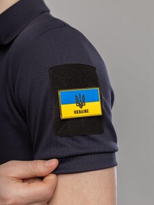 Фото - Військове поло у темно-синьому кольорі від бренду Pobedov Recon - Men box
