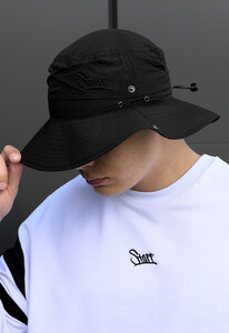Фото - Однотонна літня панама Staff black logo - Men box