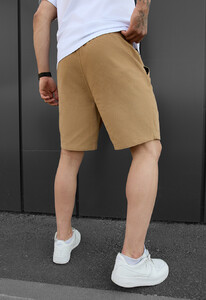Фото - Повсякденні шорти бежевого кольору Staff tou beige - Men box