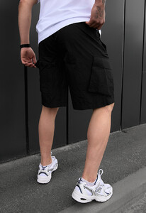 Фото - Однотонні чоловічі шорти Staff bl black - Men box