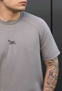 Фото - Повседневная футболка в сером цвете Staff gray logo - Men box