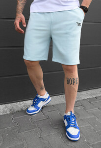 Фото - Трикотажные шорты светло-голубого цвета Staff dje light blue logo - Men box