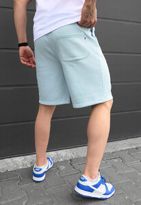 Фото - Трикотажные шорты светло-голубого цвета Staff dje light blue logo - Men box