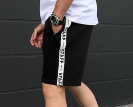 Фото - Трикотажные спортивные шорты Staff lam black logo - Men box