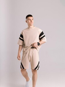 Фото - Повсякденний чоловічий костюм Pobedov Flow бежевого кольору - Men box