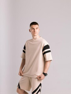 Фото - Повсякденний чоловічий костюм Pobedov Flow бежевого кольору - Men box