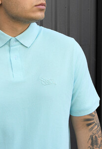 Фото - Світло-блакитне брендоване поло Staff light blue logo - Men box