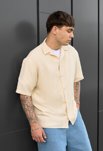 Фото - Сорочка з коротким рукавом Staff ind beige - Men box