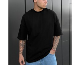Фото - Универсальная оверсайз футболка Staff black oversize - Men box