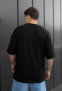 Фото - Универсальная оверсайз футболка Staff black oversize - Men box