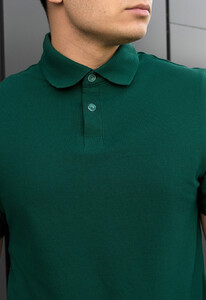 Фото - Однотонное поло в зеленом цвете Staff green - Men box