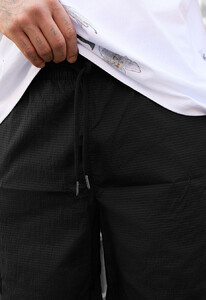 Фото - Однотонные шорты карго Staff cargo sen black - Men box