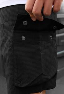 Фото - Однотонные шорты карго Staff cargo sen black - Men box