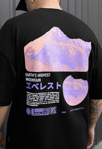 Фото - Оверсайз футболка с ярким принтом Staff highest mountain oversize - Men box