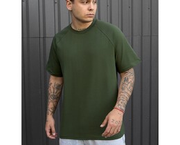 Фото - Однотонна футболка у кольорі хакі Staff khaki - Men box