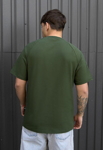Фото - Однотонна футболка у кольорі хакі Staff khaki - Men box