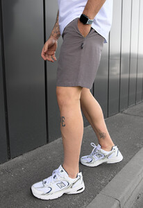 Фото - Однотонные пляжные шорты Staff ha gray - Men box