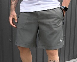 Фото - Молодежные шорты серого цвета Staff loo gray logo - Men box