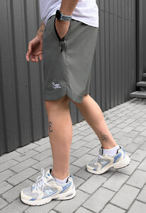 Фото - Молодежные шорты серого цвета Staff loo gray logo - Men box