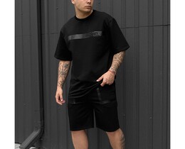 Фото - Летний спортивный костюм черного цвета Staff ra black - Men box