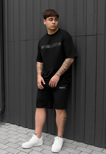 Фото - Летний спортивный костюм черного цвета Staff ra black - Men box