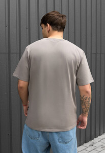 Фото - Хлопковая футболка серого цвета Staff reality - Men box