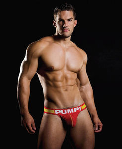 Фото - Эротические джоки красного цвета Pump (сетка) - Men box