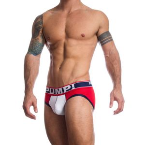 Фото - Червоні бріфи Pump (сітка) - Men box