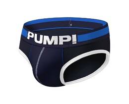 Фото - Бріфи для чоловіків бавовняні зручні труси Pump темно-сині - Men box