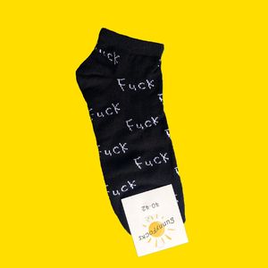 Фото - Черные короткие носки Sunny Focks Fuck - Men box