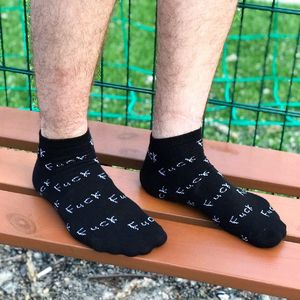 Фото - Черные короткие носки Sunny Focks Fuck - Men box