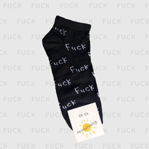 Фото - Черные короткие носки Sunny Focks Fuck - Men box