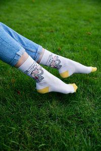 Фото - Белые носки SOX "Мульйон сам себе не заробе. Маслай давай!" - Men box
