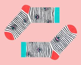 Фото - Смугасті шкарпетки від SOX "Глазебра" - Men box