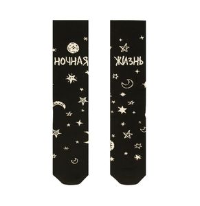 Фото - Чорні шкарпетки з написом "Жизнь ночная" від SOX - Men box
